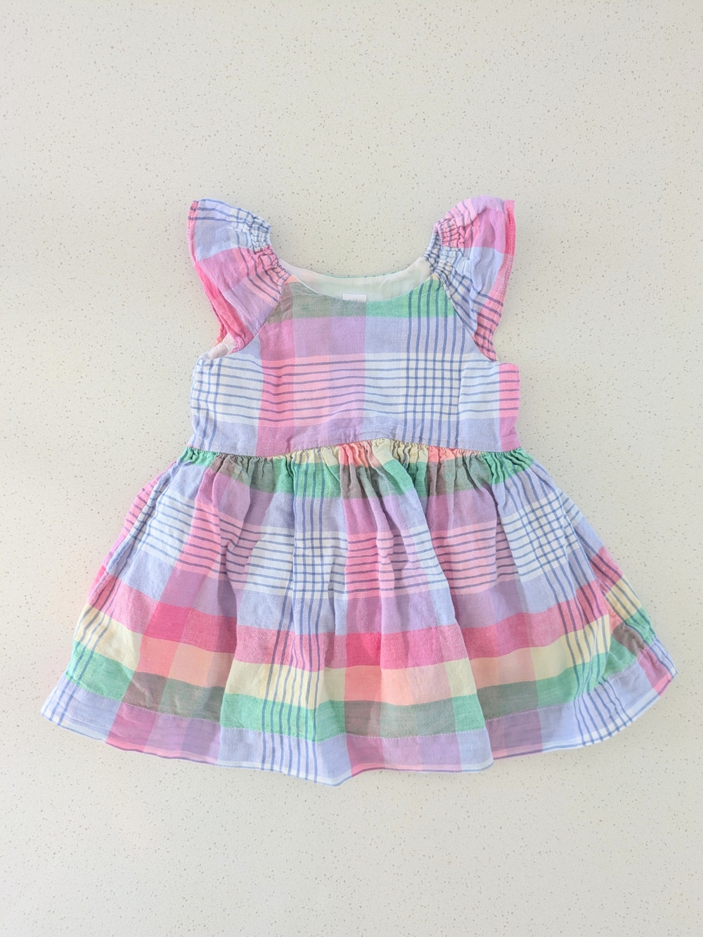 GAP Pastel Plaid Dress in Pink, Lavender, Mint and Yellow Kids Dress 2T